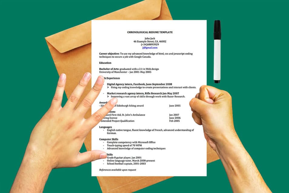 Free Resume A4 Paper Mockup PSD