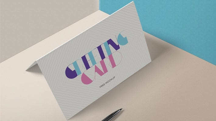 Free Stylish Invitation Card Mockup