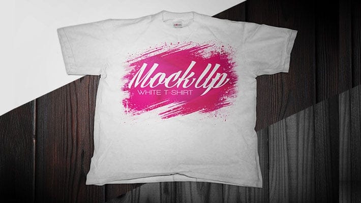 Free White T-shirt Mock-up in PSD