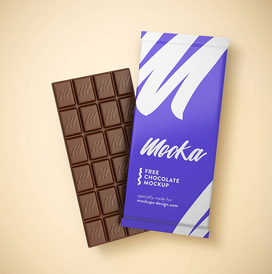 Free Chocolate Mockup