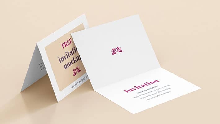 Free Invitation Mockup