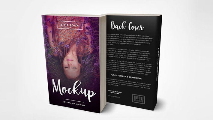 Front & Back 5 x 8 Paperback Book Mockup