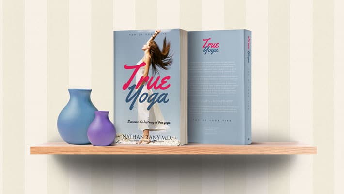 Front & Back Book Cover Mockup on a Wood Shelf