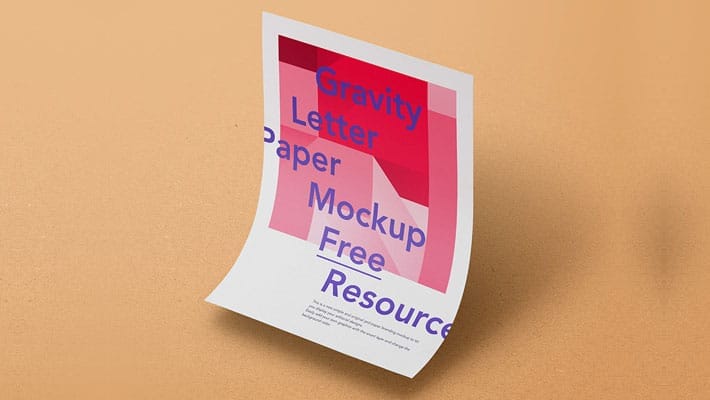 Gravity PSD Paper Mockup