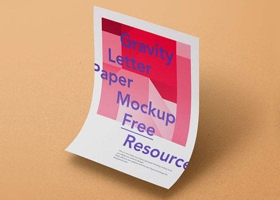 Gravity PSD Paper Mockup