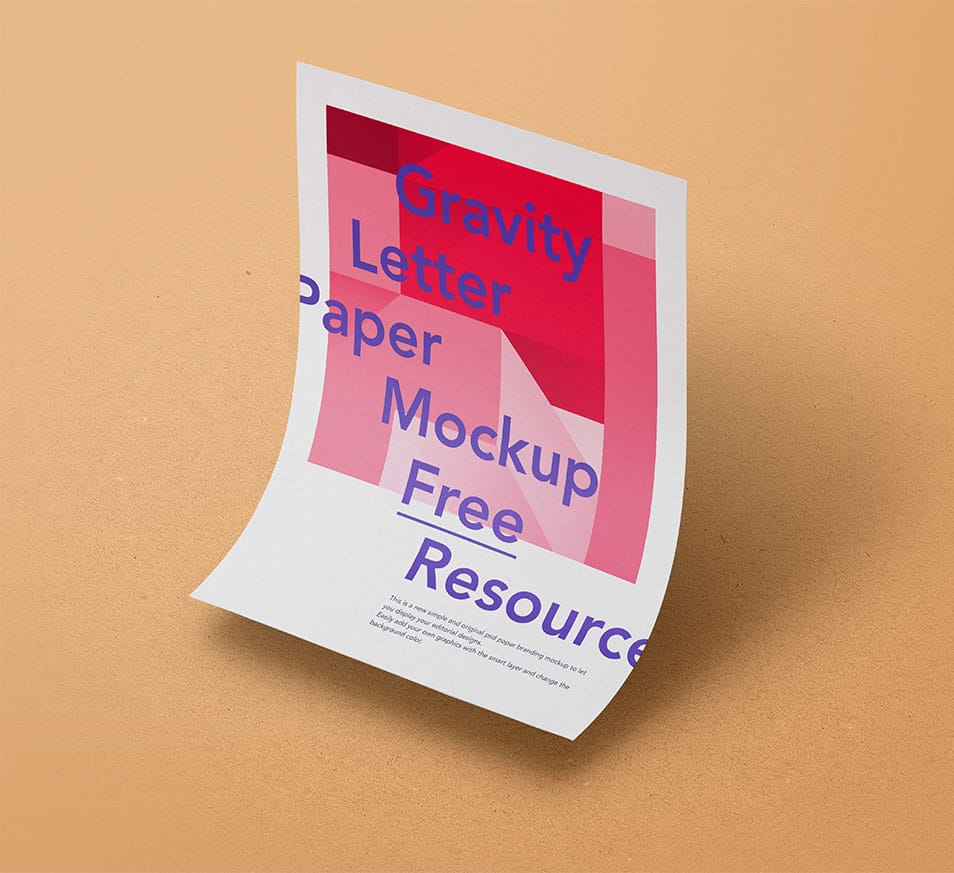 Gravity PSD Paper Mockup