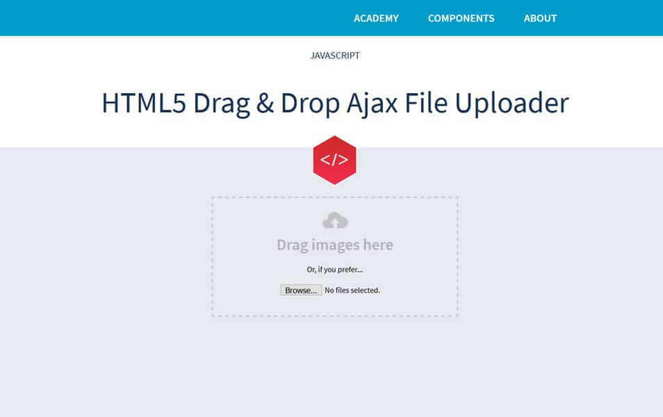 HTML5 AJAX File Uploader Module - JavaScript File Upload Library