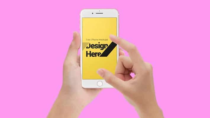 Hand Hold iPhone Mockups