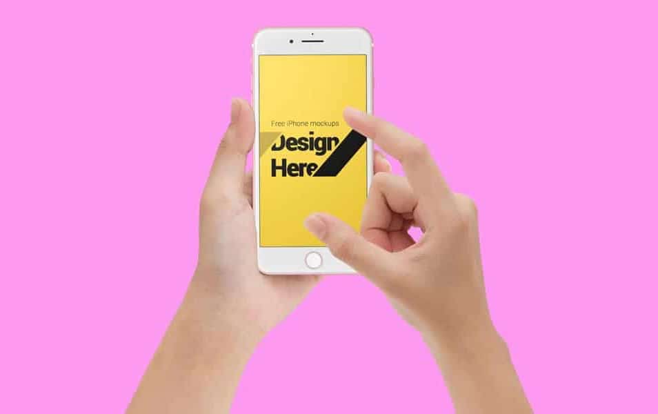 Hand Hold iPhone Mockups