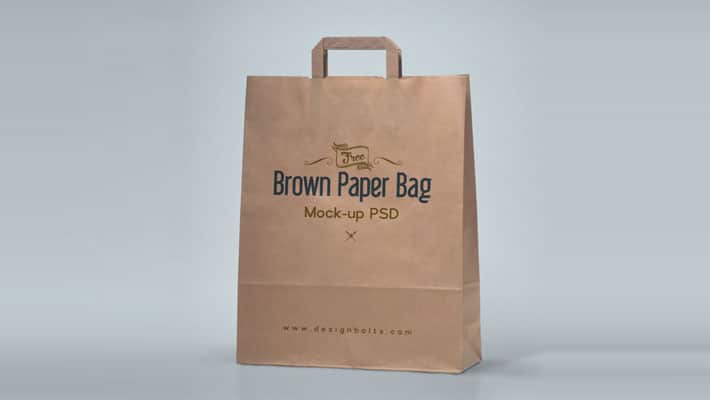 High Quality Brown Shopping Bag Mockup » CSS Author