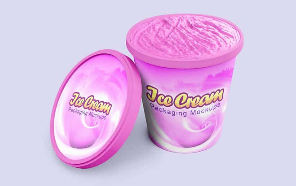 Ice Cream Bucket Mockup