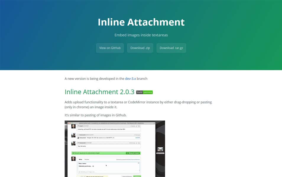 Inline Attachment - JavaScript File Upload Library