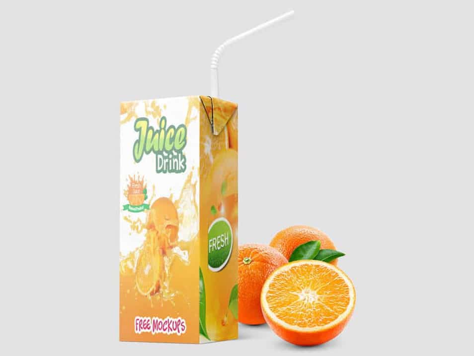 Juice Drink Packaging Mockups