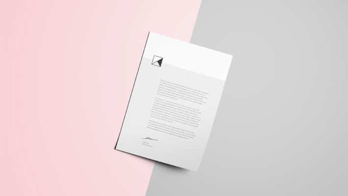 Letter Head Mockup