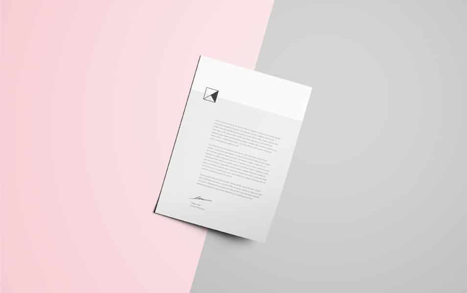 Letter Head Mockup
