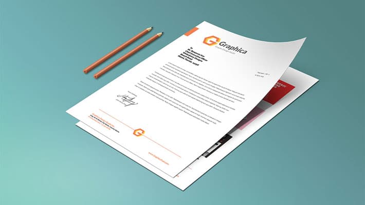 Letterhead And Paper Portfolio Mockup PSD
