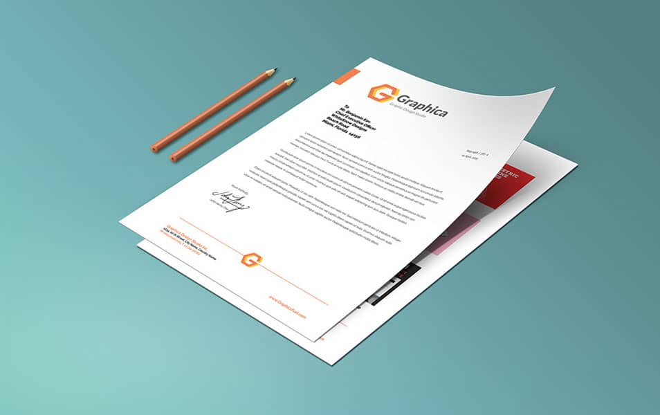 Letterhead And Paper Portfolio Mockup PSD
