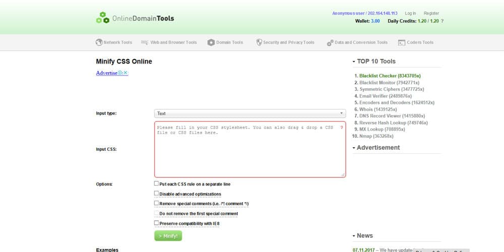 20+ Most Amazing CSS Minifier Tools 10 Minify CSS Online