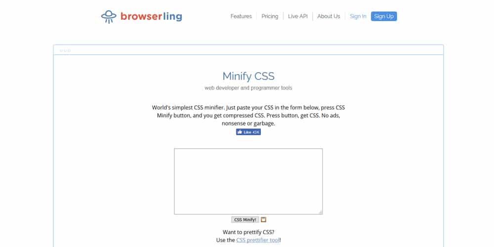 Minify CSS