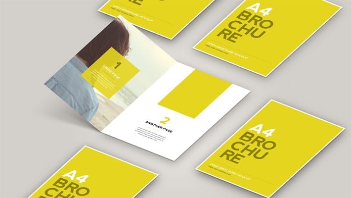 Open Brochure Mockup