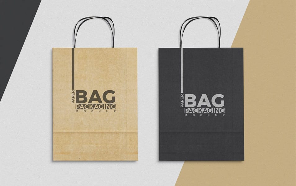Paper Bag Mockup To Showcase Packaging Designs