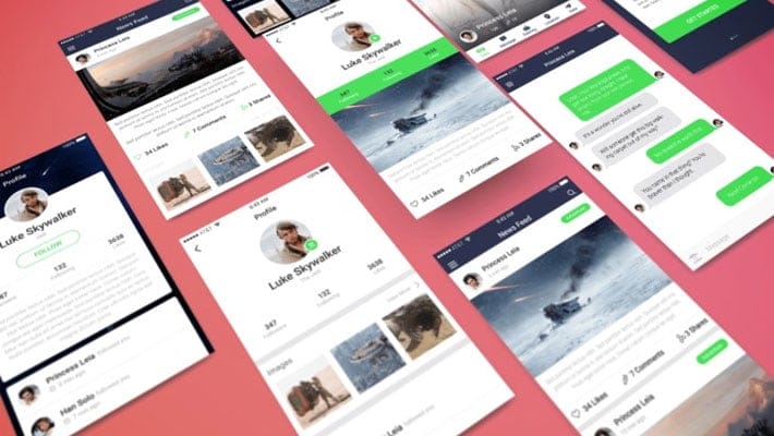 Perspective App PSD Showcase Mockup