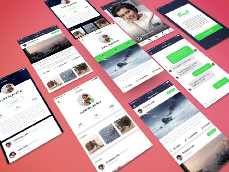 Perspective App PSD Showcase Mockup