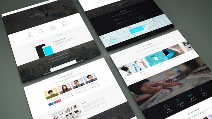 Perspective Website PSD Mock-Up
