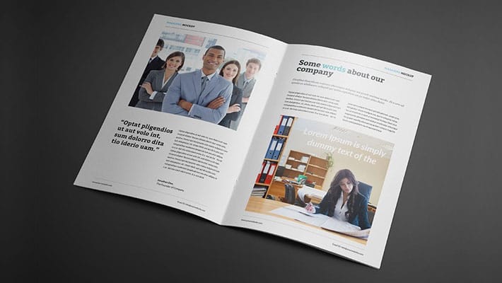 Photorealistic Catalogue Magazine Mockup