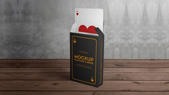 Playing Cards Free PSD Mockups
