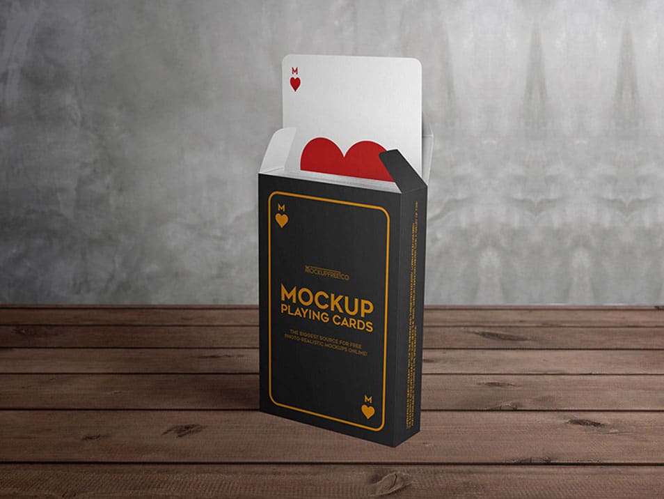 Playing Cards Free PSD Mockups