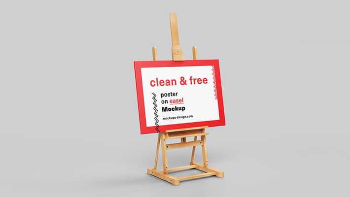 Poster on Easel Mockup