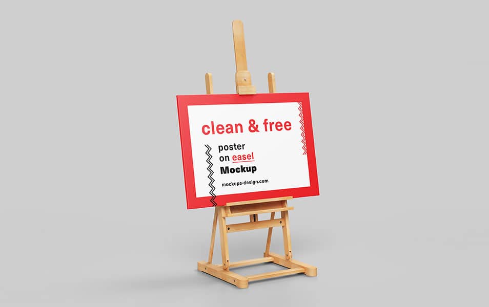 Poster On Easel Mockup » CSS Author