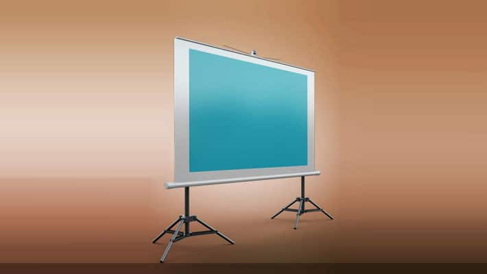 Projector Screen Mockup