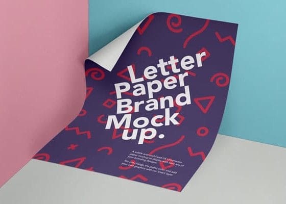 PSD Letter Paper Mockup