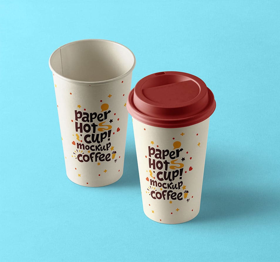 PSD Paper Hot Cup Template
