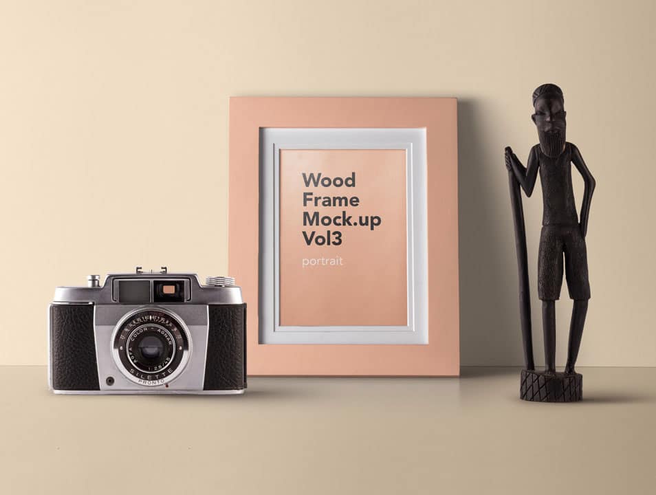 PSD Wood Frame Mockup