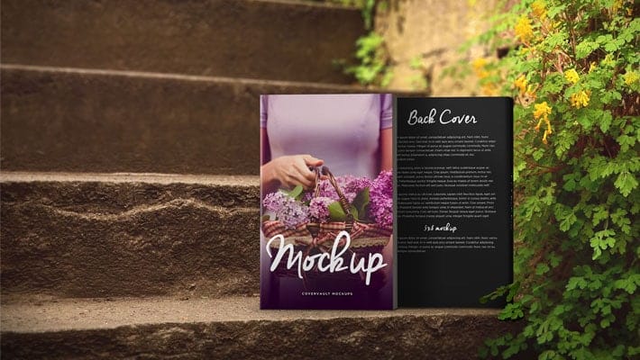Romantic Steps 5 x 8 Paperback Book Mockup