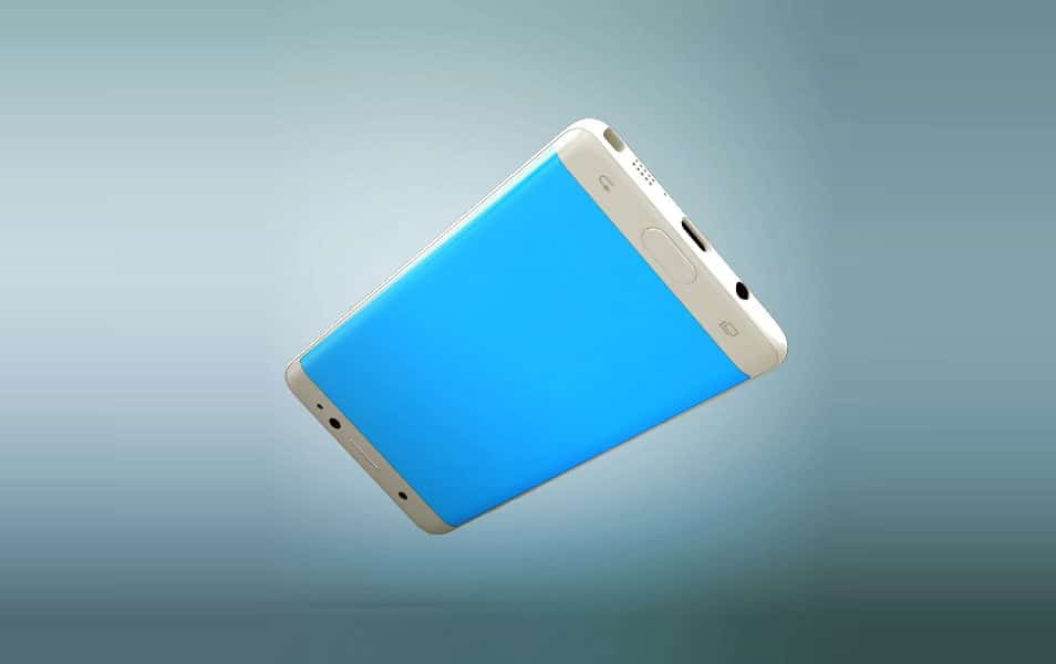 Samsung Galaxy Note 7 Gravity Mockup