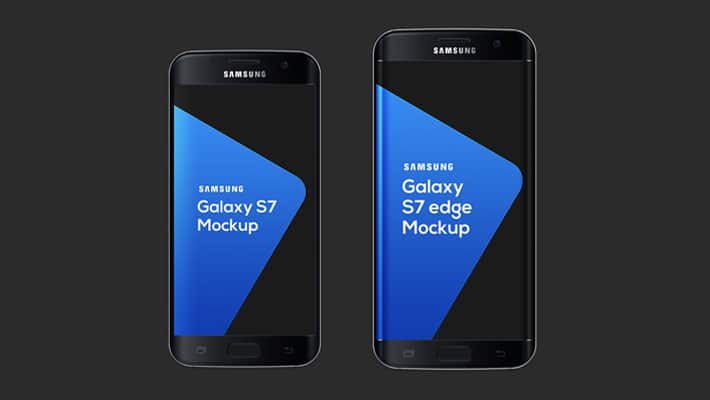 Samsung Galaxy S7 & S7 Edge Mockup