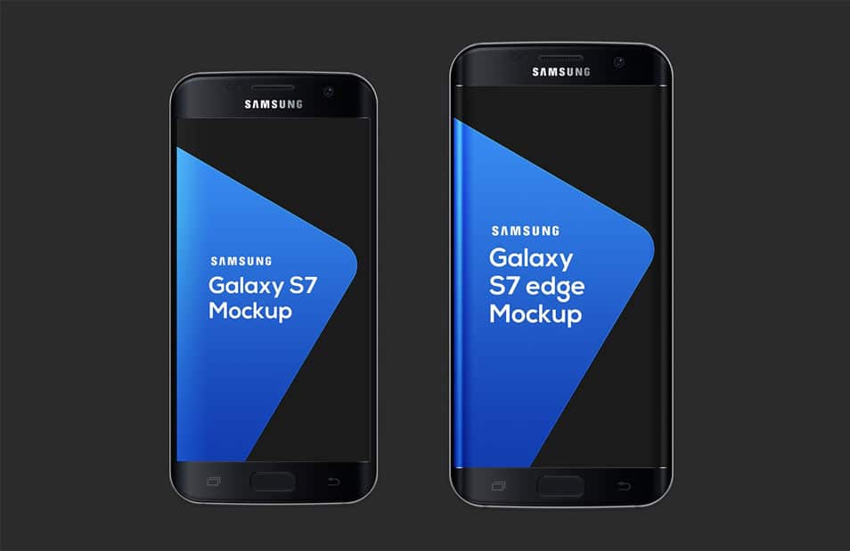 Samsung Galaxy S7 & S7 Edge Mockup