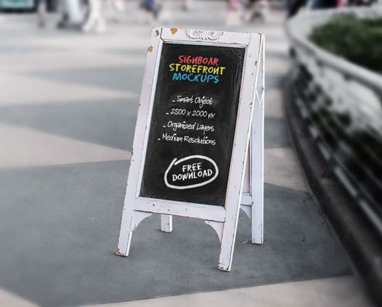 Signboard Chalkboard Mock-ups » CSS Author