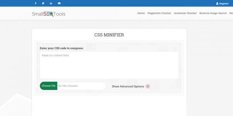 un minify css