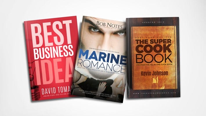 Spineless Scattered 6 x 9 Book Series Mockup