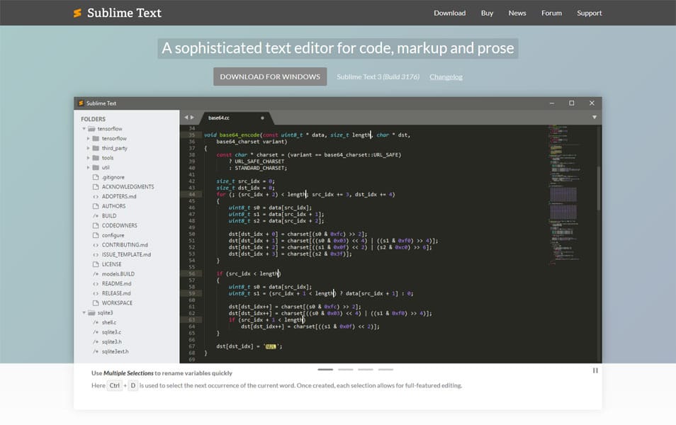 sublime text vs textwrangler