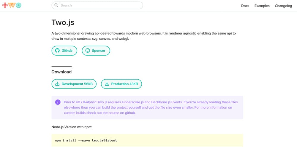 Amazing SVG Animation Tools and Libraries 23 Two.js