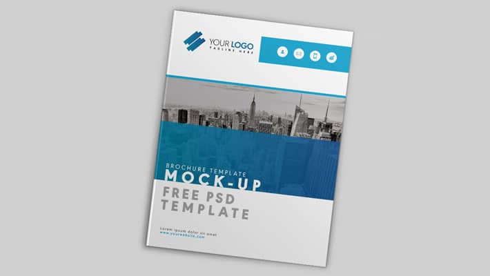 US Letter Size Brochure Mockup