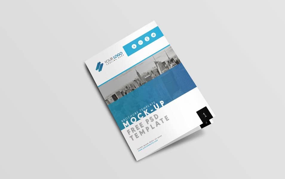 US Letter Size Brochure Mockup Template