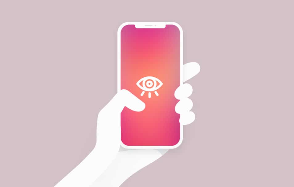 Vector iPhone X in Hand Mockup