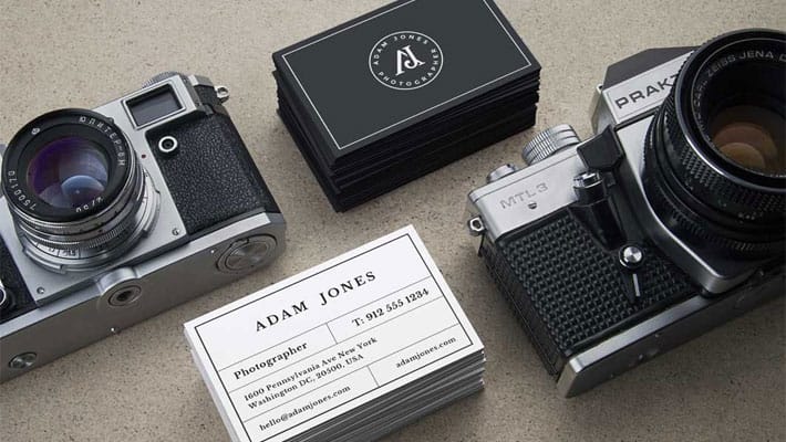 Vintage Cameras & B-Cards MockUp